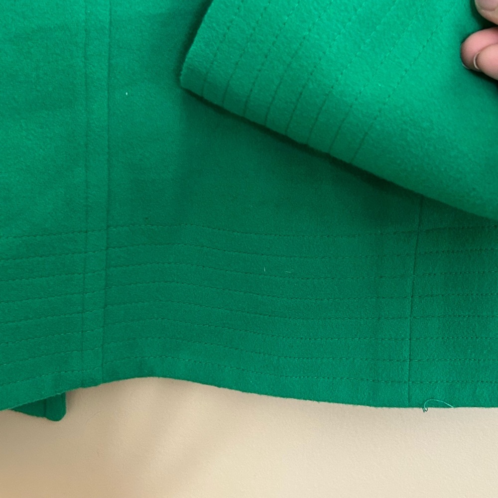VTG Vibrant Green Women's Wool and Cashmere Blend Blazer - Picture 10 of 10